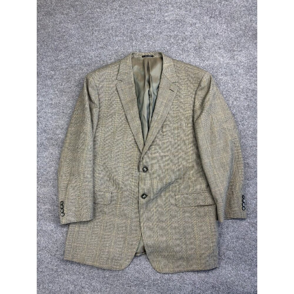 Byron British Style Blazer Men's 58 Brown Cashmere Wool Blend Made in Italy
